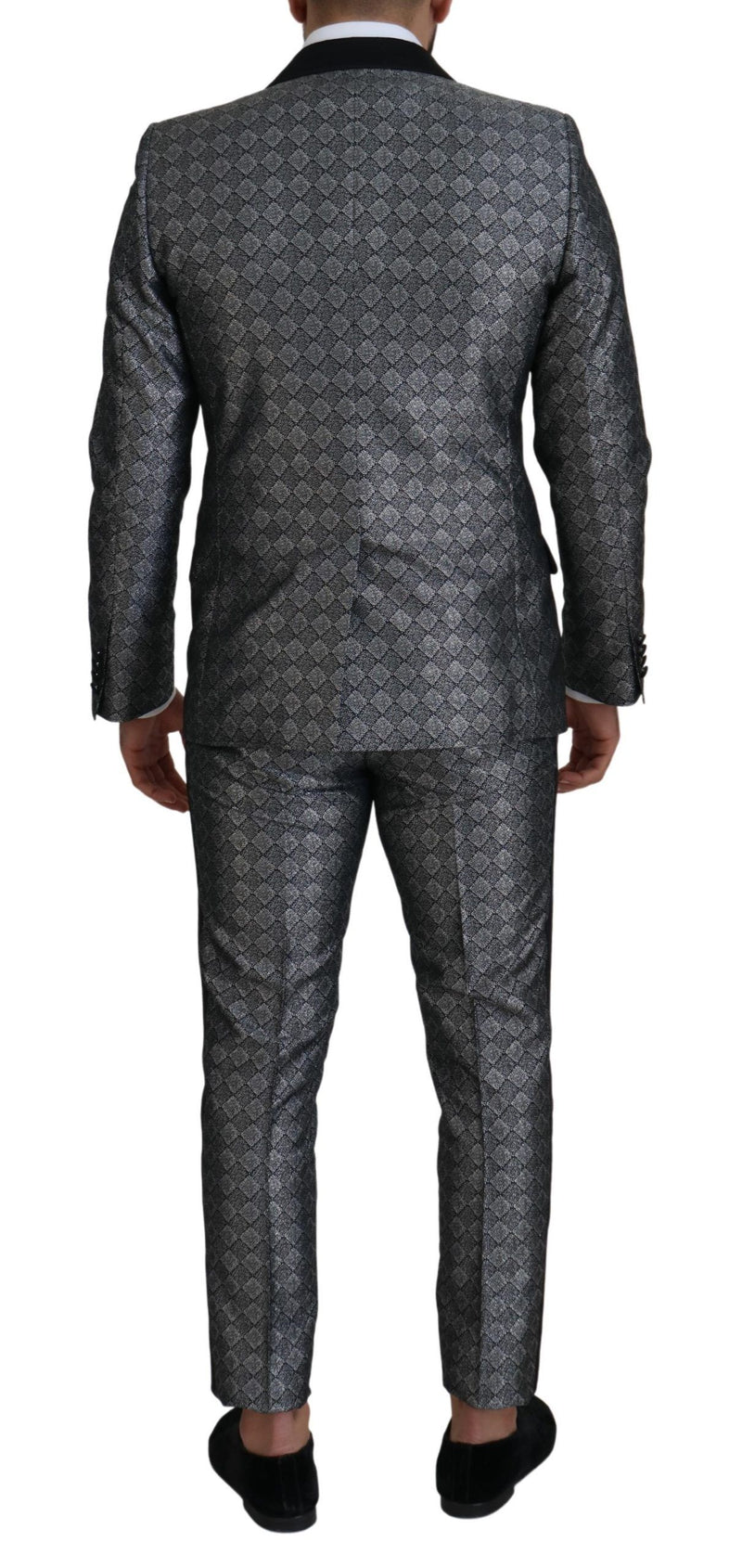 Silver Patterned Formal 2 Piece MARTINI Suit