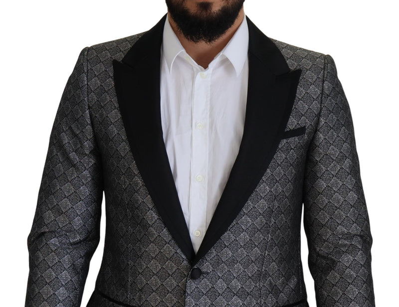 Silver Patterned Formal 2 Piece MARTINI Suit