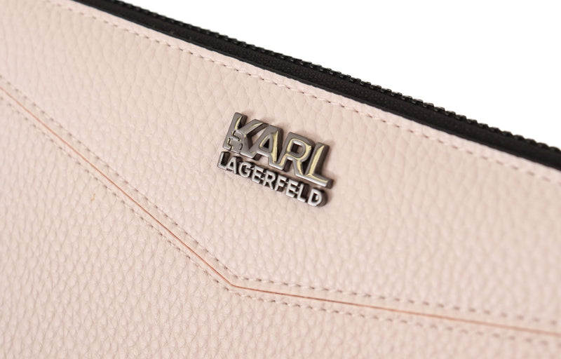 Light Pink Zip Closure Karl Wallet