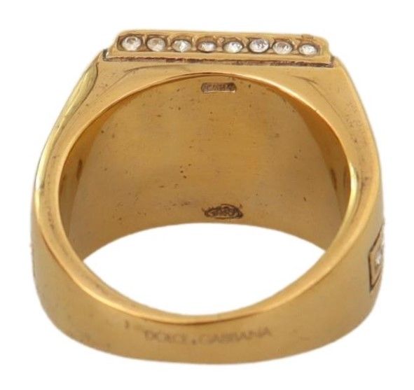 Gold Plated 925 Silver Red Crystal Ring