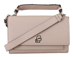 Light Pink Leather Shoulder Bag