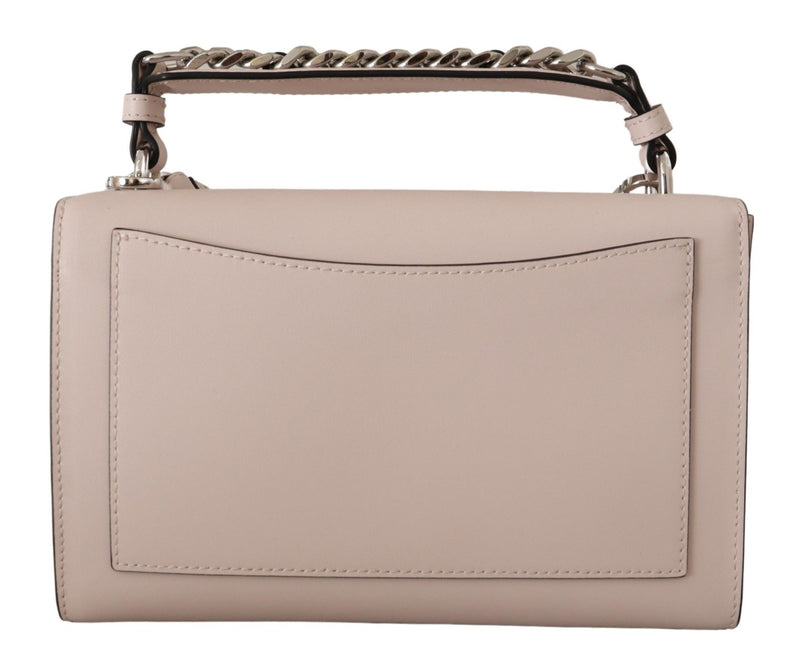 Light Pink Leather Shoulder Bag