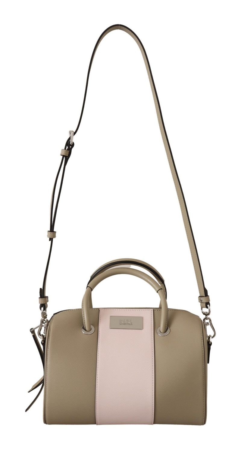 Sage Green Polyurethane Shoulder And Handbag