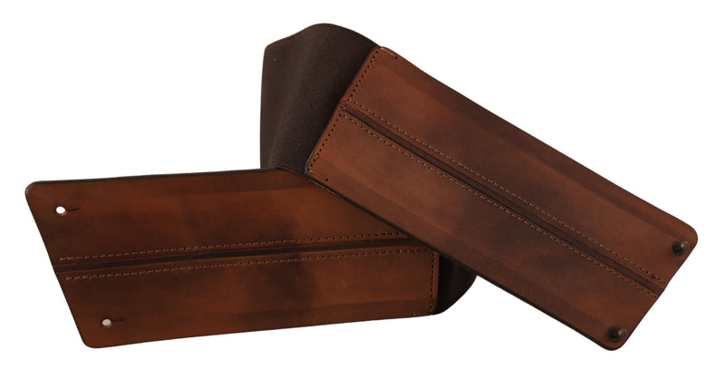 Brown Leather Wide Women Waistband Belt