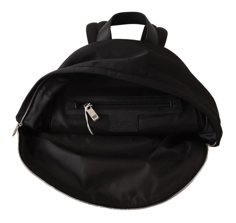 Black Nylon Urban Backpack