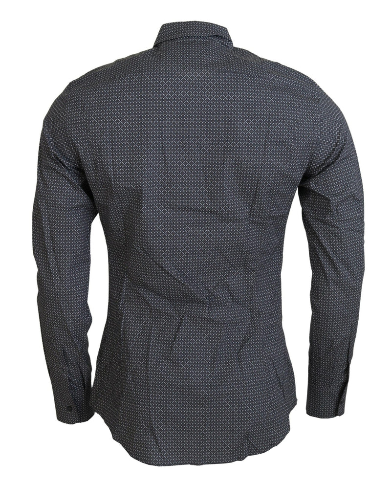 Gray Patterned SICILIA Long Sleeves Shirt