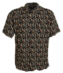 Multicolor Logo Print Button Front Shirt