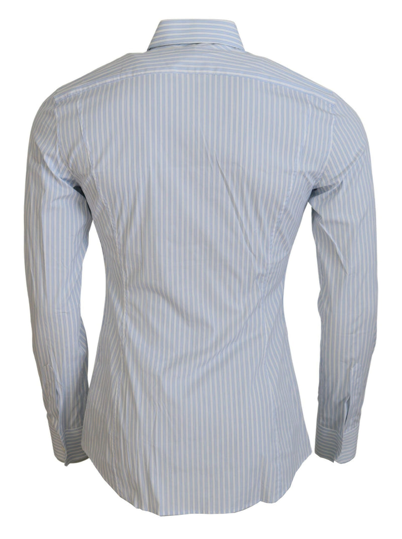 Blue Striped SICILIA Men Long Sleeves Shirt