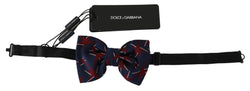 Blue Stars Print Adjustable Neck Papillon Bow Tie