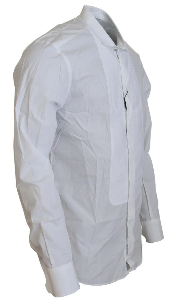 White Cotton Long Sleeves Mens Formal Shirt