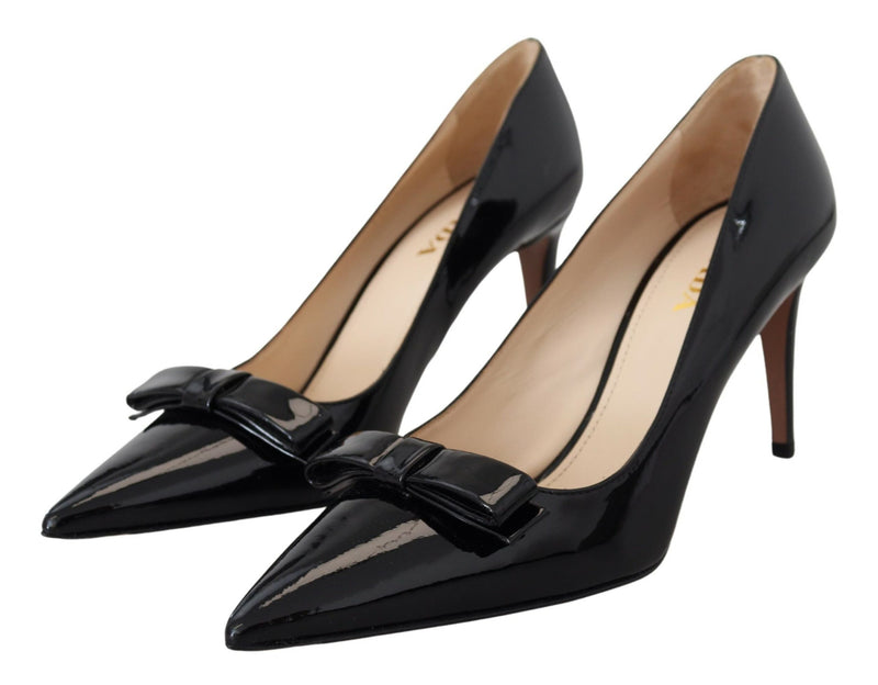 Black Patent Leather Heels Stilettos Pumps Shoes