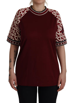 Bordeaux Jersey DG Mania Print Top T-shirt