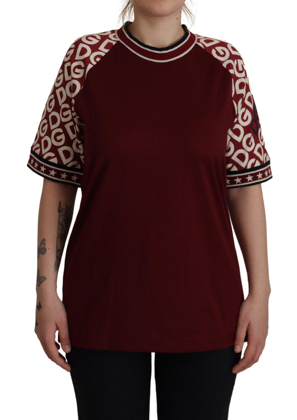 Bordeaux Jersey DG Mania Print Top T-shirt