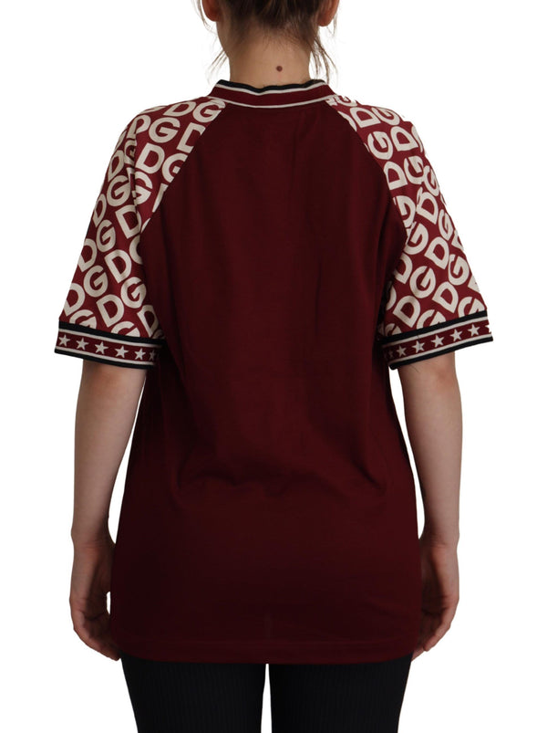 Bordeaux Jersey DG Mania Print Top T-shirt