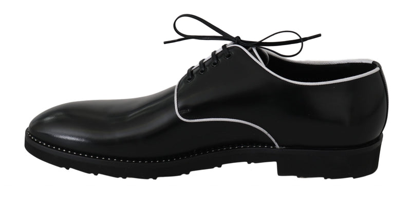 Black Leather Derby Dress Formal Mens  Shoes