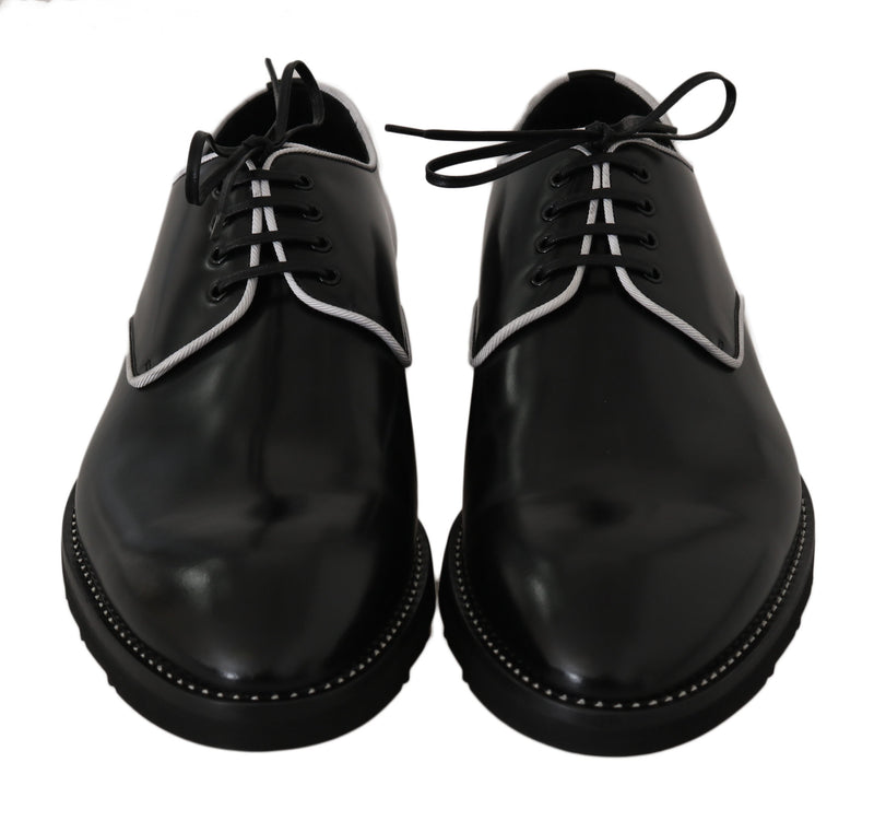 Black Leather Derby Dress Formal Mens  Shoes