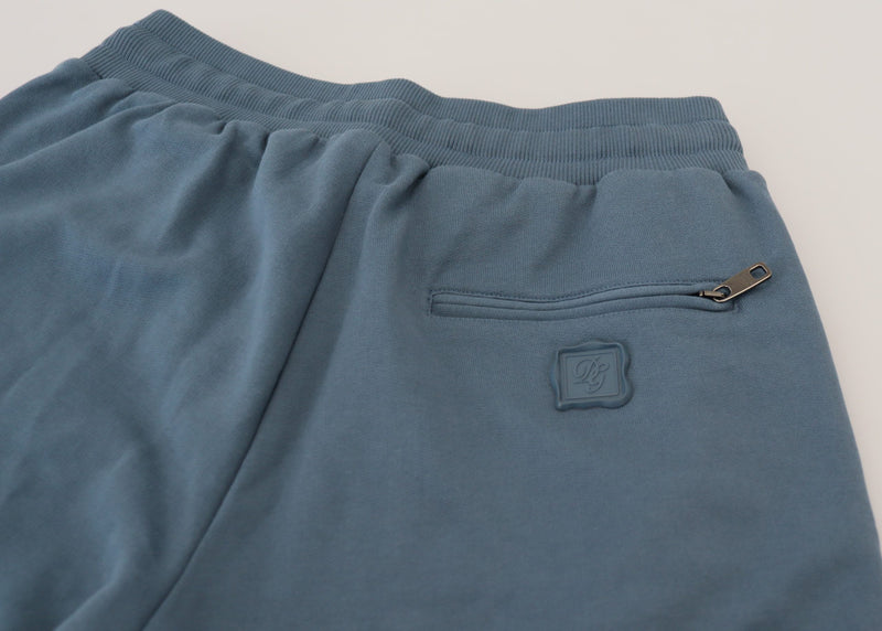 Blue Cotton Bermuda Casual Mens Shorts