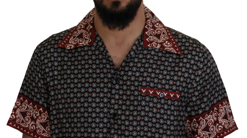 Multicolor Patterned Silk Casual Shirt