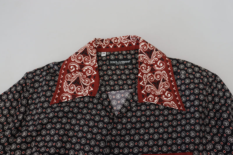 Multicolor Patterned Silk Casual Shirt