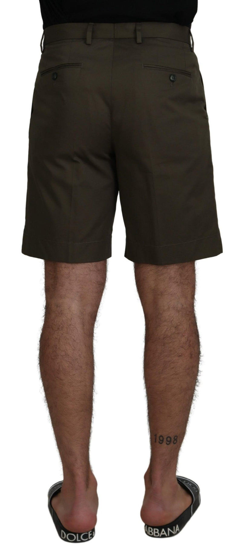 Green Chinos Cotton Casual Shorts