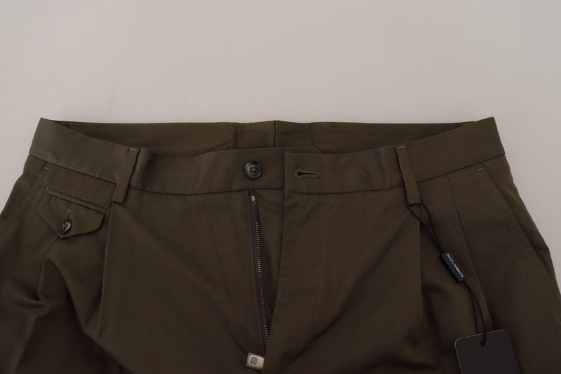 Green Chinos Cotton Casual Shorts