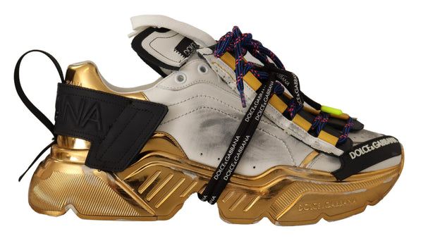 Multicolor Gold Leather Daymaster Sneakers