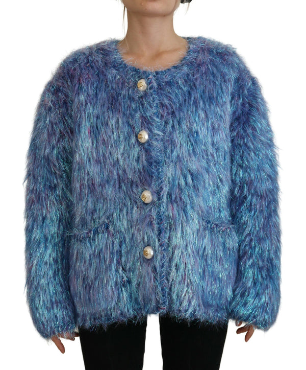 Multicolor Polyester Fringes Coat Jacket