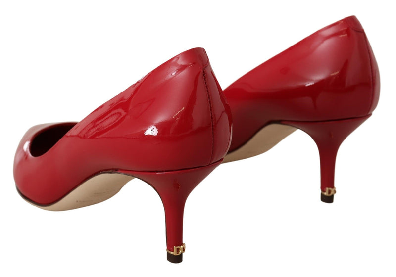 Red Patent Leather Heels Pumps Shoes