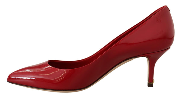 Red Patent Leather Heels Pumps Shoes