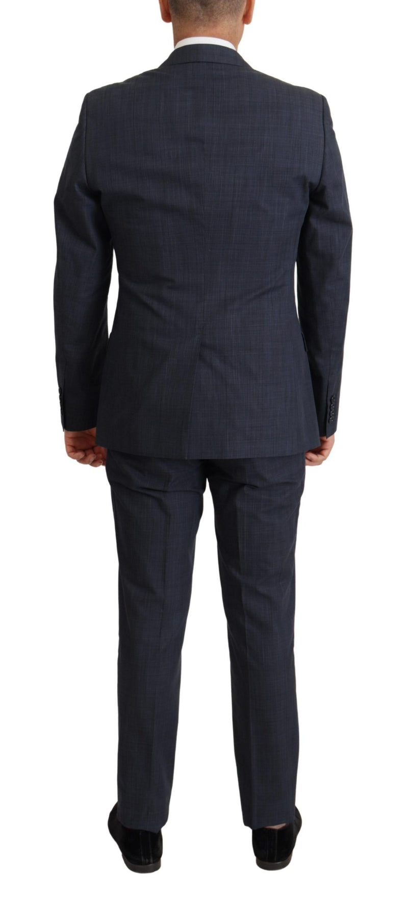 Dark Blue Cotton Formal 3 Piece MARTINI Suit