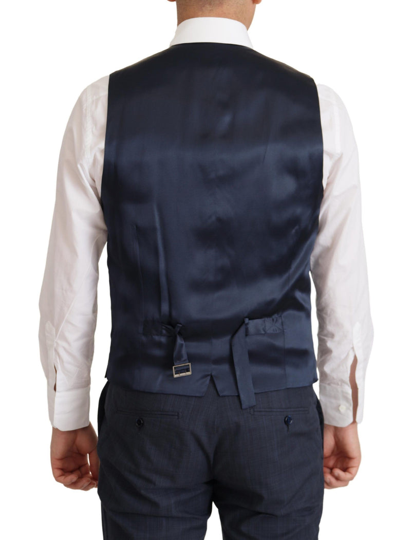 Dark Blue Cotton Formal 3 Piece MARTINI Suit