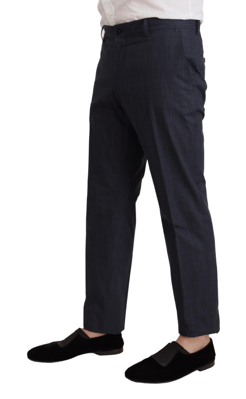 Dark Blue Cotton Formal 3 Piece MARTINI Suit