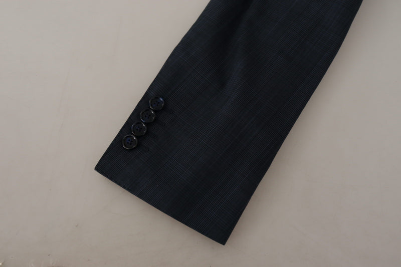 Dark Blue Cotton Formal 3 Piece MARTINI Suit