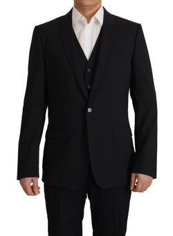 Black Jacket Vest 2 Piece MARTINI Blazer