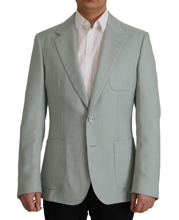 Light Green Cashmere Silk Blazer