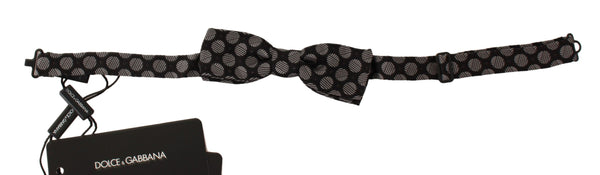 Brown Silk Polka Dot Jacquard Men  Bow Tie Papillon