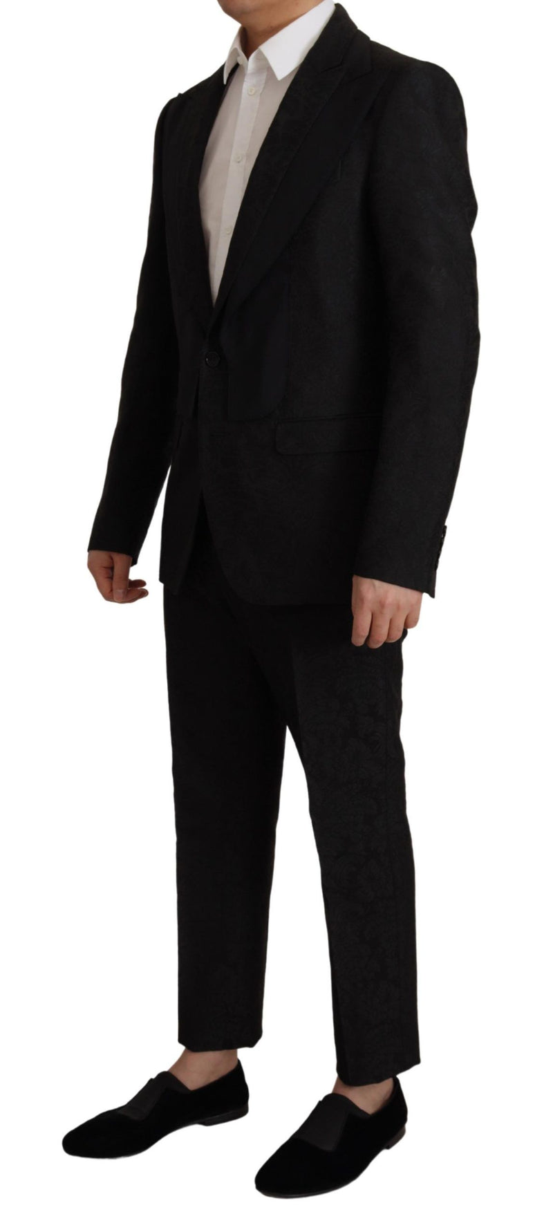 Black Polyester Formal 2 Piece MARTINI Suit