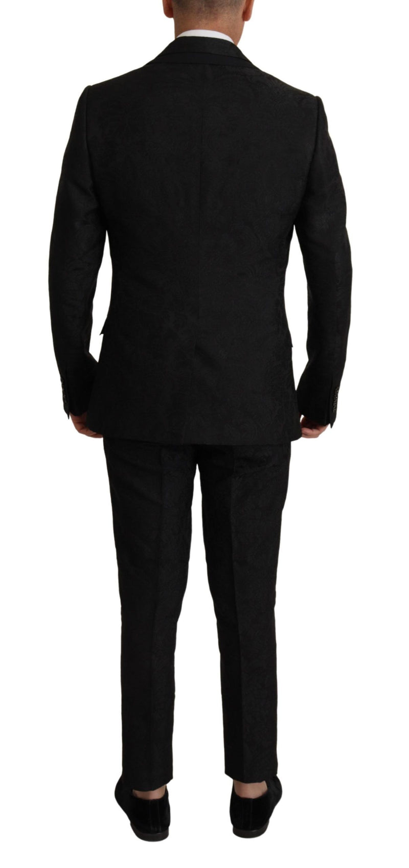 Black Polyester Formal 2 Piece MARTINI Suit