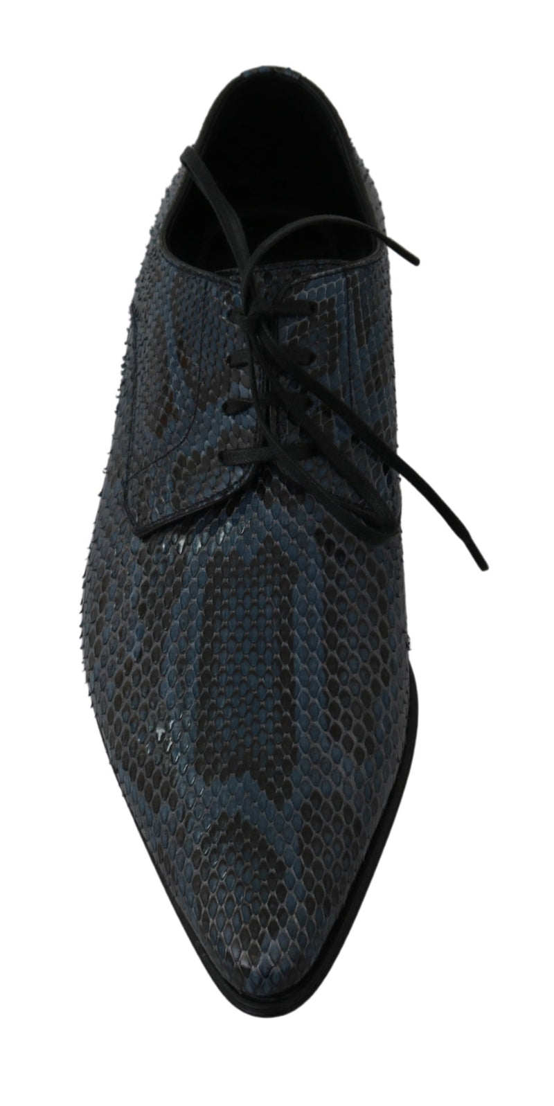 Blue Python Leather Snakeskin Dress Shoes