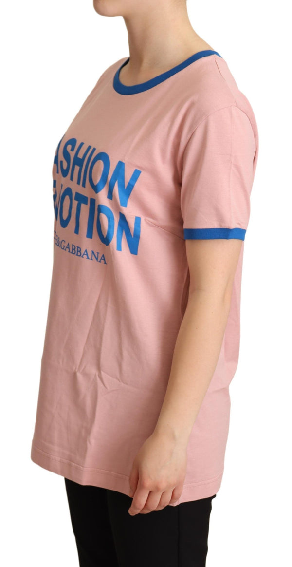 Pink FASHION DEVOTION Crewneck T-shirt