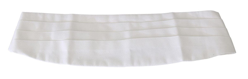 White Men Waist Belt Cotton Cummerbund