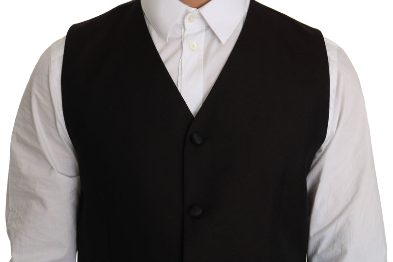 Black Silk Dress Waistcoat