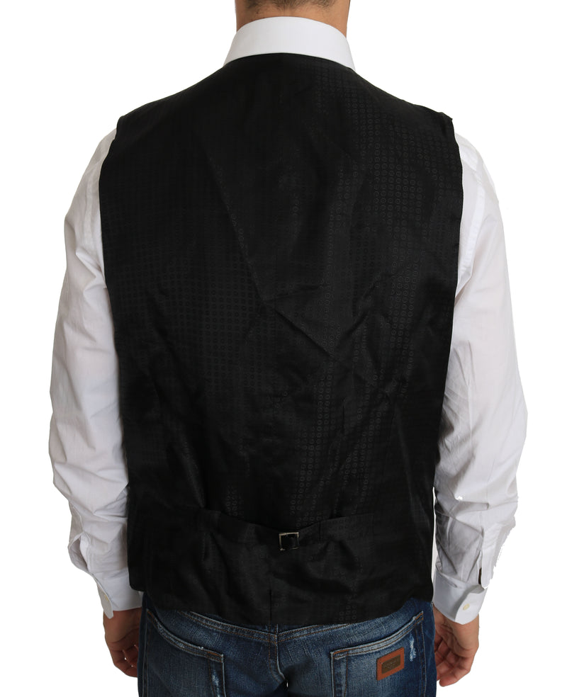 Black Wool Dress Waistcoat