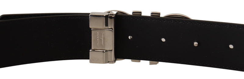 Brown and Black Calf Leather Reversible Belt