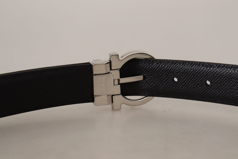 Radica Brown and Black Calf Leather Reversible Belt