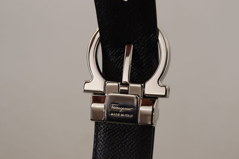 Radica Brown and Black Calf Leather Reversible Belt