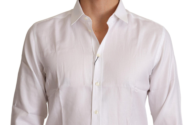 White Cotton Dress Formal Martini Shirt