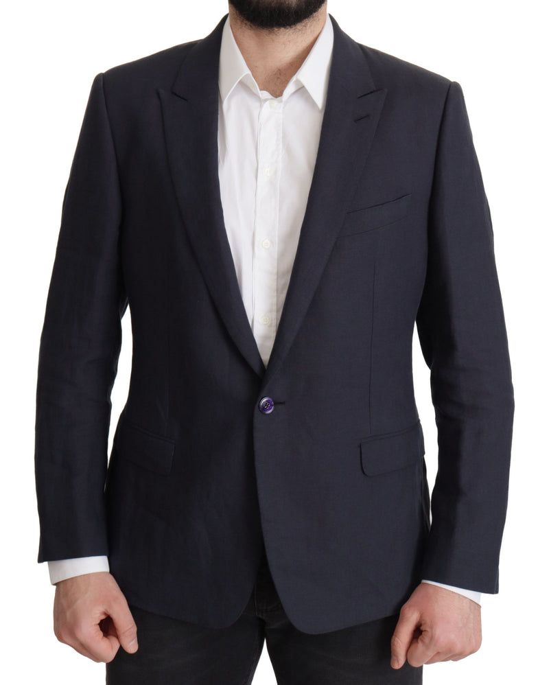 Dark Blue ALTA SARTORIA Jacket Coat Blazer