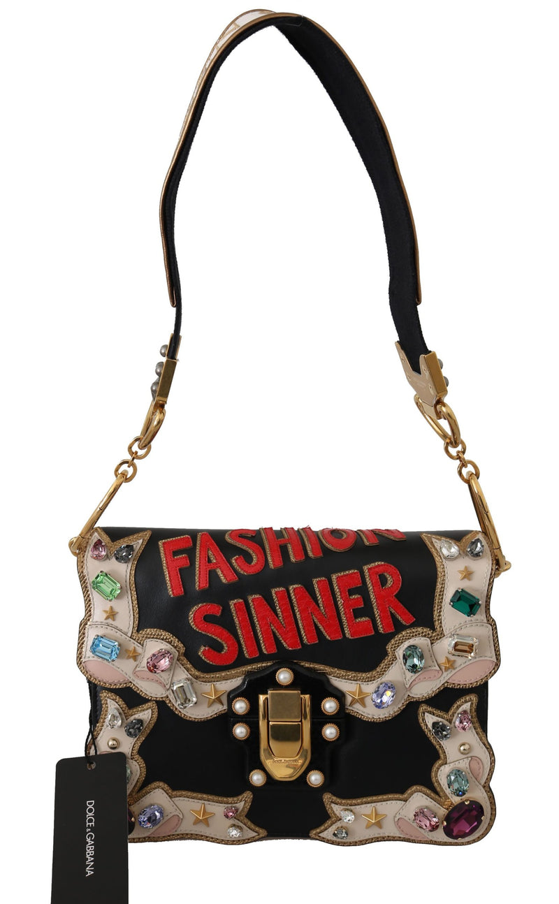 Leather Crystal Fashion Sinner LUCIA Purse