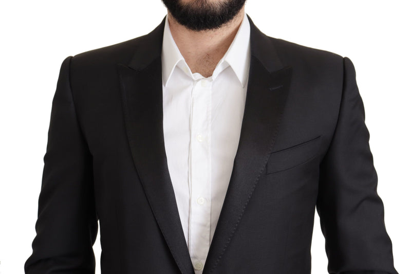 Black Wool Single Breasted MARTINI Blazer